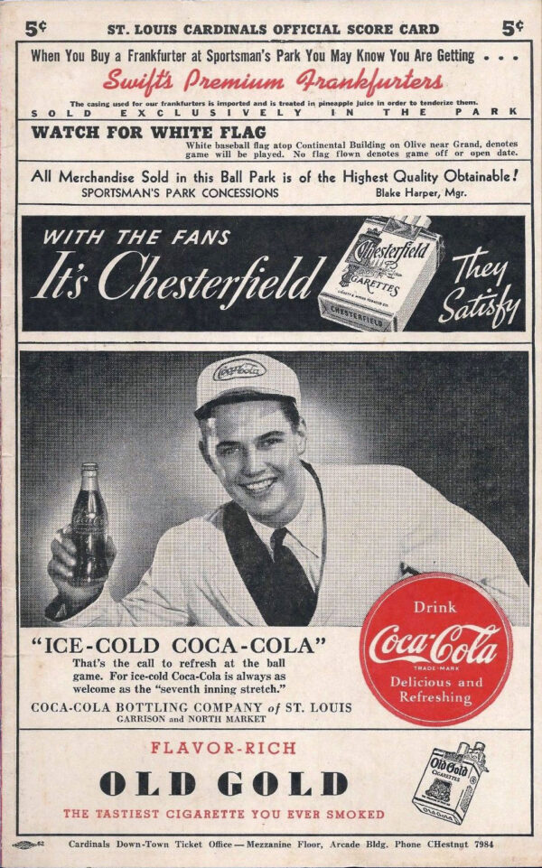 1941 St. Louis Cardinals program