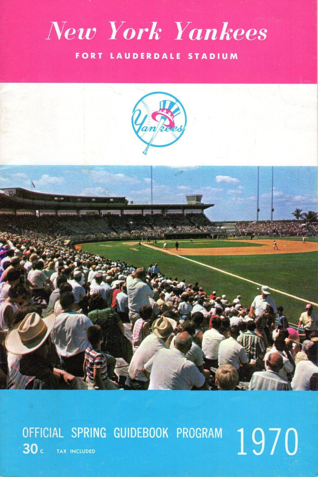 1970 New York Yankees spring training program