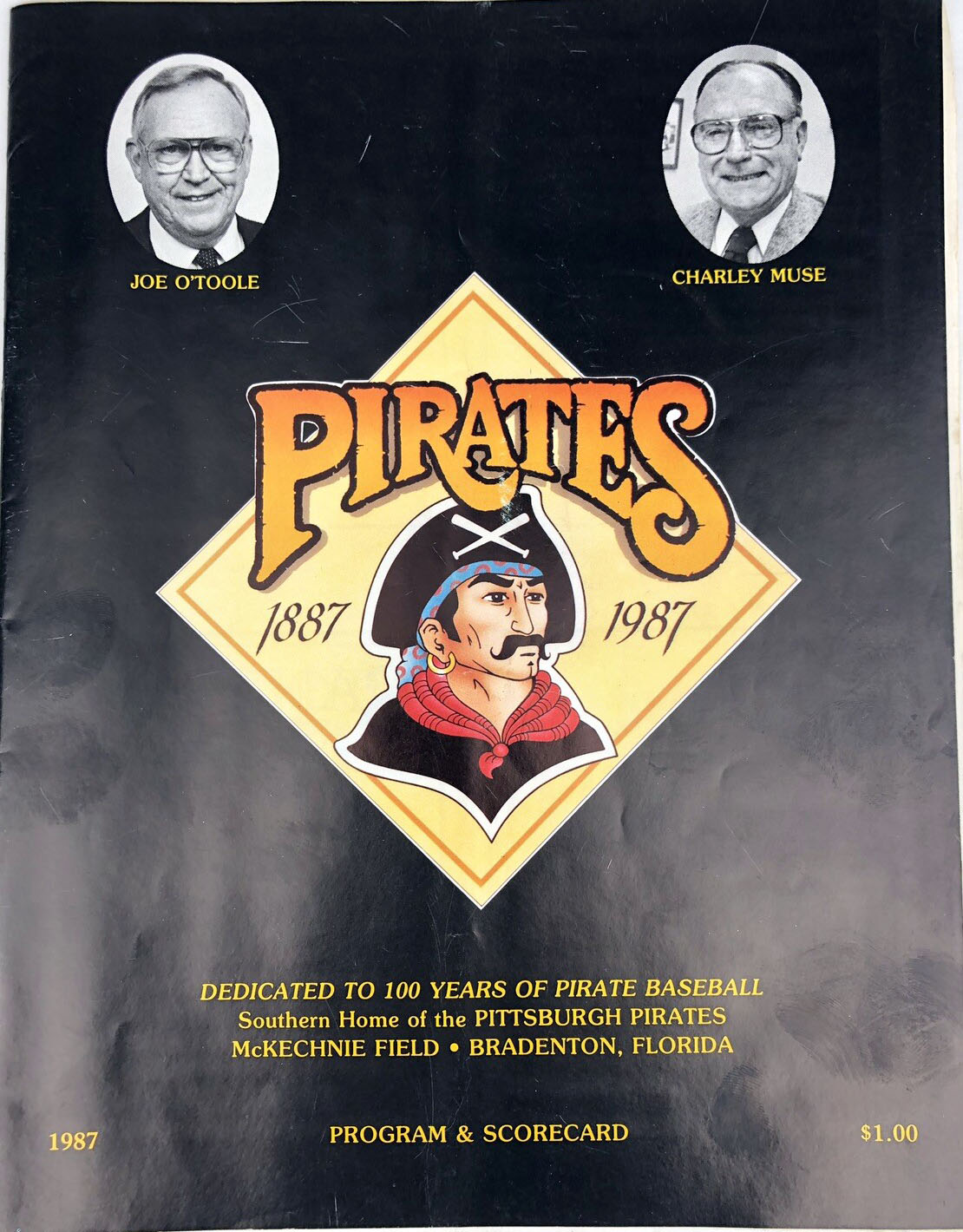 1987 Pittsburgh Pirates spring training program