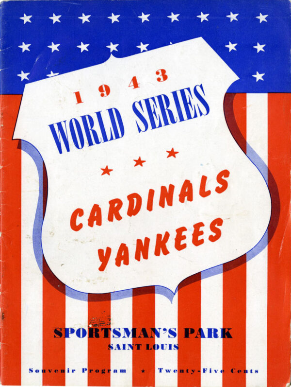 1943 St. Louis Cardinals World Series program