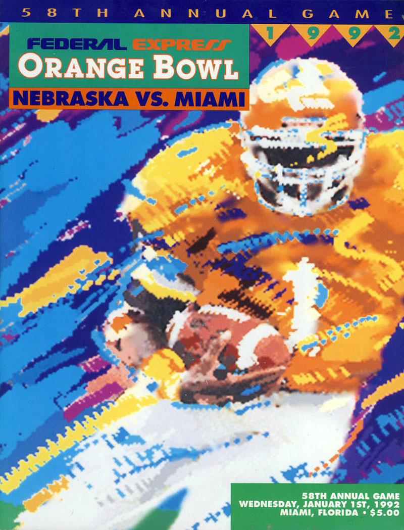 1992 Orange Bowl program
