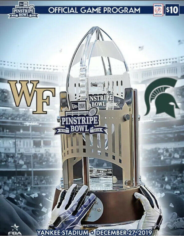 2019 Pinstripe Bowl program