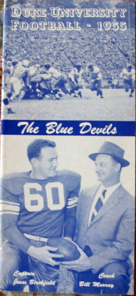 1955 Duke Blue Devils football media guide