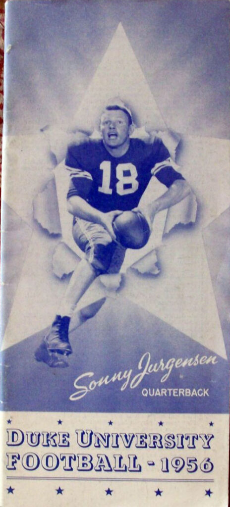 1956 Duke Blue Devils football media guide