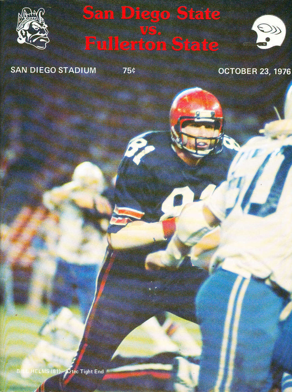 San Diego State Aztecs vs. Cal State Fullerton Titans (October 23, 1976)