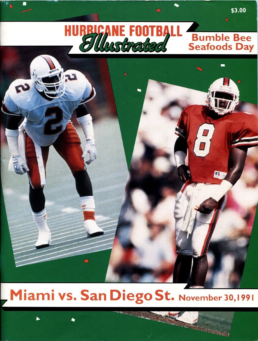 Miami Hurricanes vs. San Diego State Aztecs (November 30, 1991)