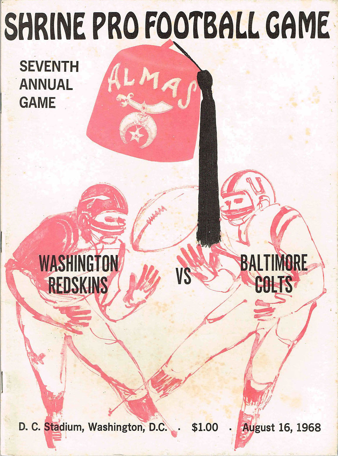 Washington Redskins vs. Baltimore Colts (August 16, 1968)