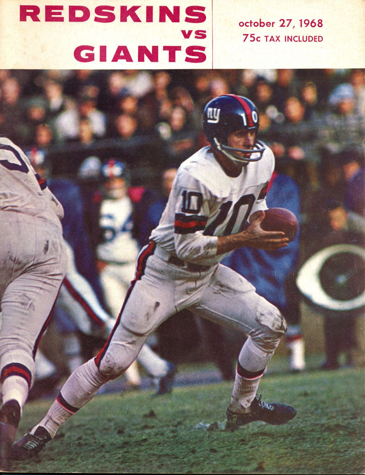 Washington Redskins vs. New York Giants (October 27, 1968)