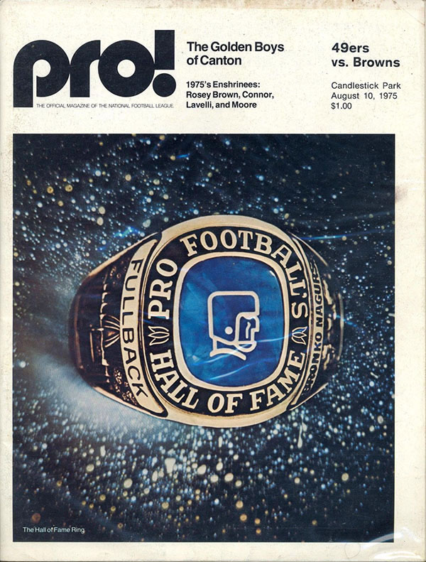 San Francisco 49ers vs. Cleveland Browns (August 10, 1975)