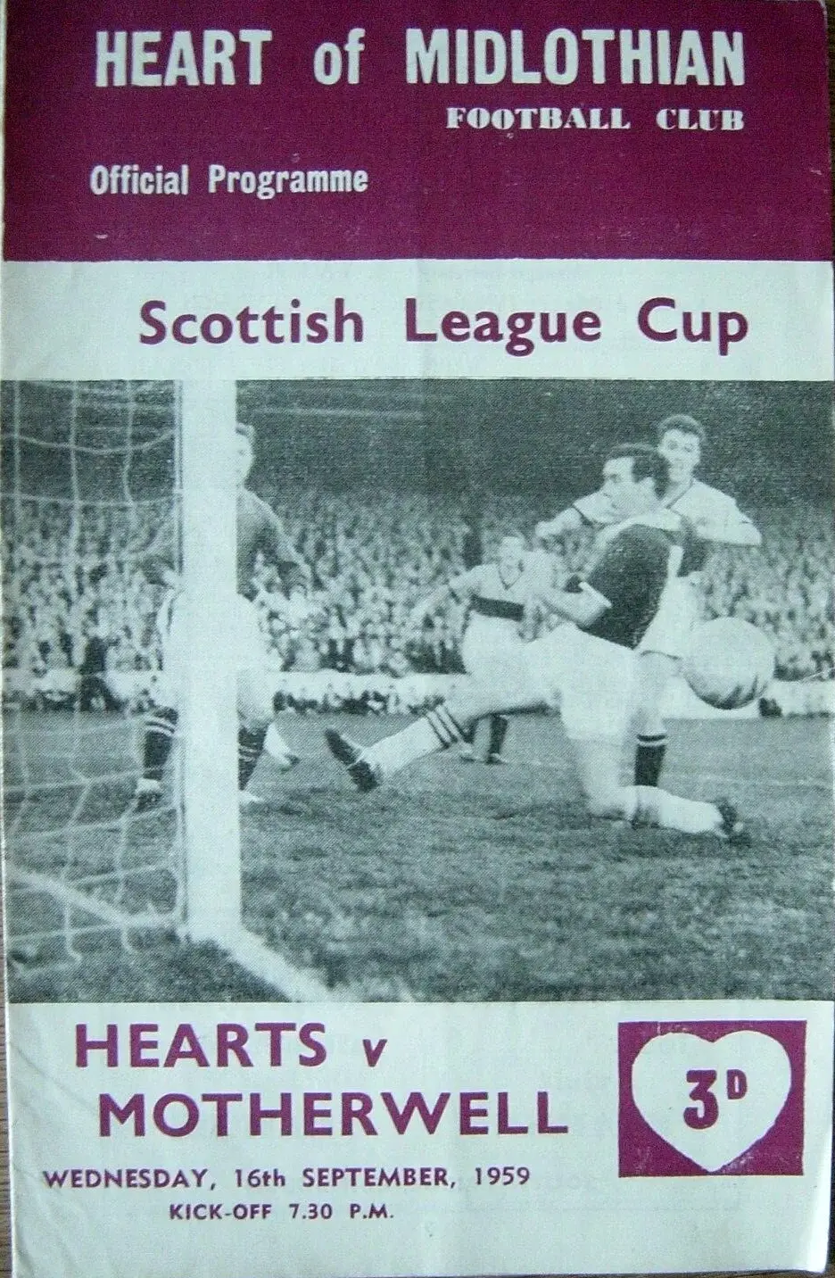 Heart of Midlothian vs. Motherwell (September 16, 1959)
