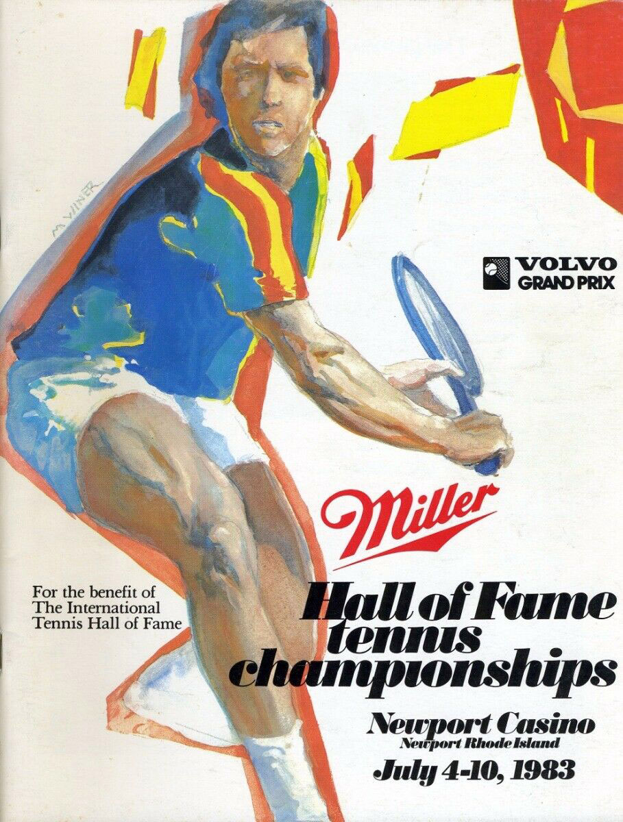 1983 Miller Hall of Fame Championships tennis program