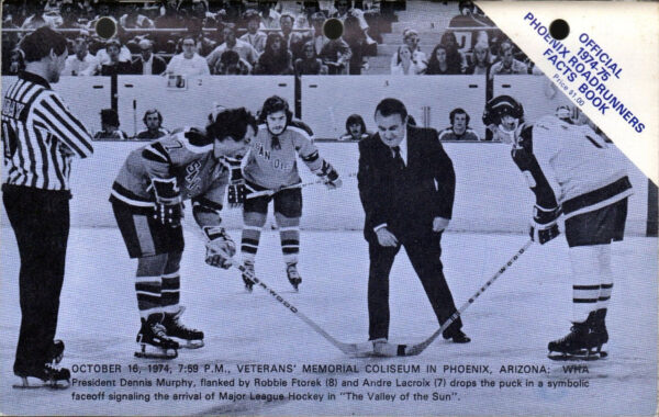 1974-75 Phoenix Roadrunners media guide