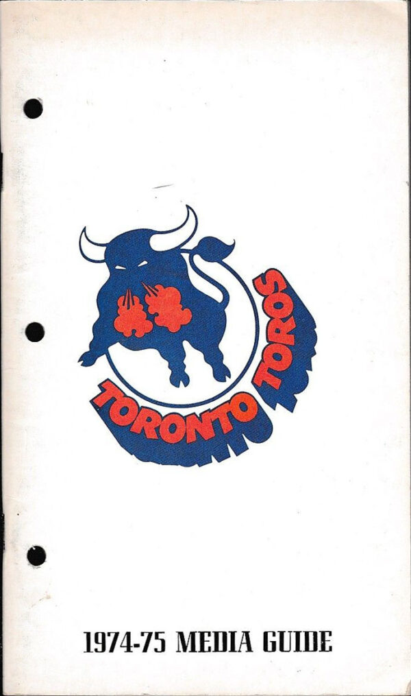 1974-75 Toronto Toros media guide