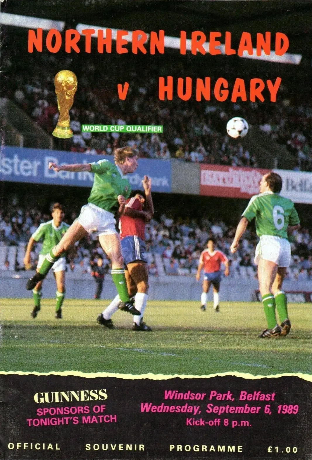 Northern Ireland vs. Hungary (September 6, 1989)
