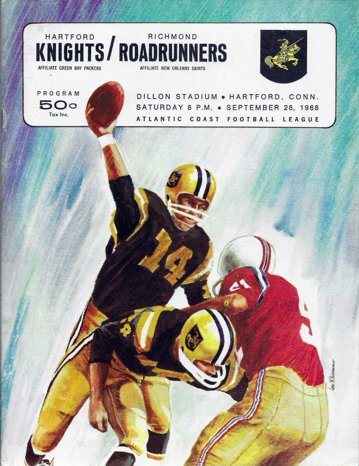Hartford Knights vs. Richmond Roadrunners (September 28, 1968)