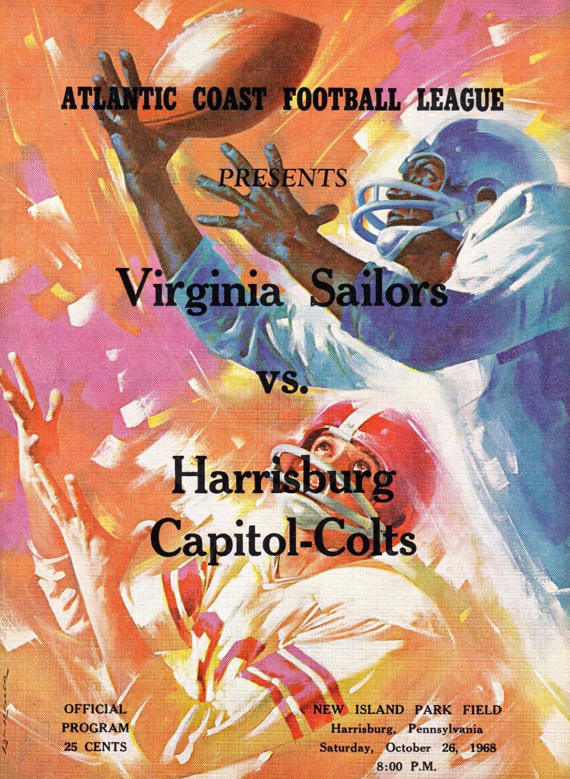 Harrisburg Capitol-Colts vs. Virginia Sailors (October 26, 1968)