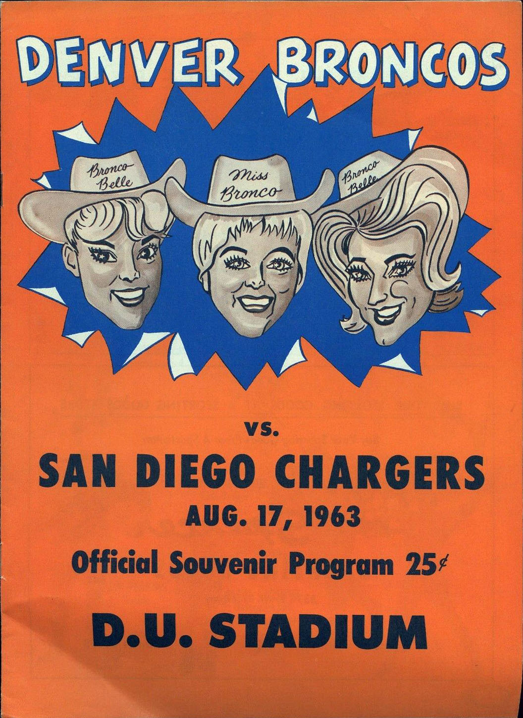 Denver Broncos vs. San Diego Chargers (August 17, 1963)