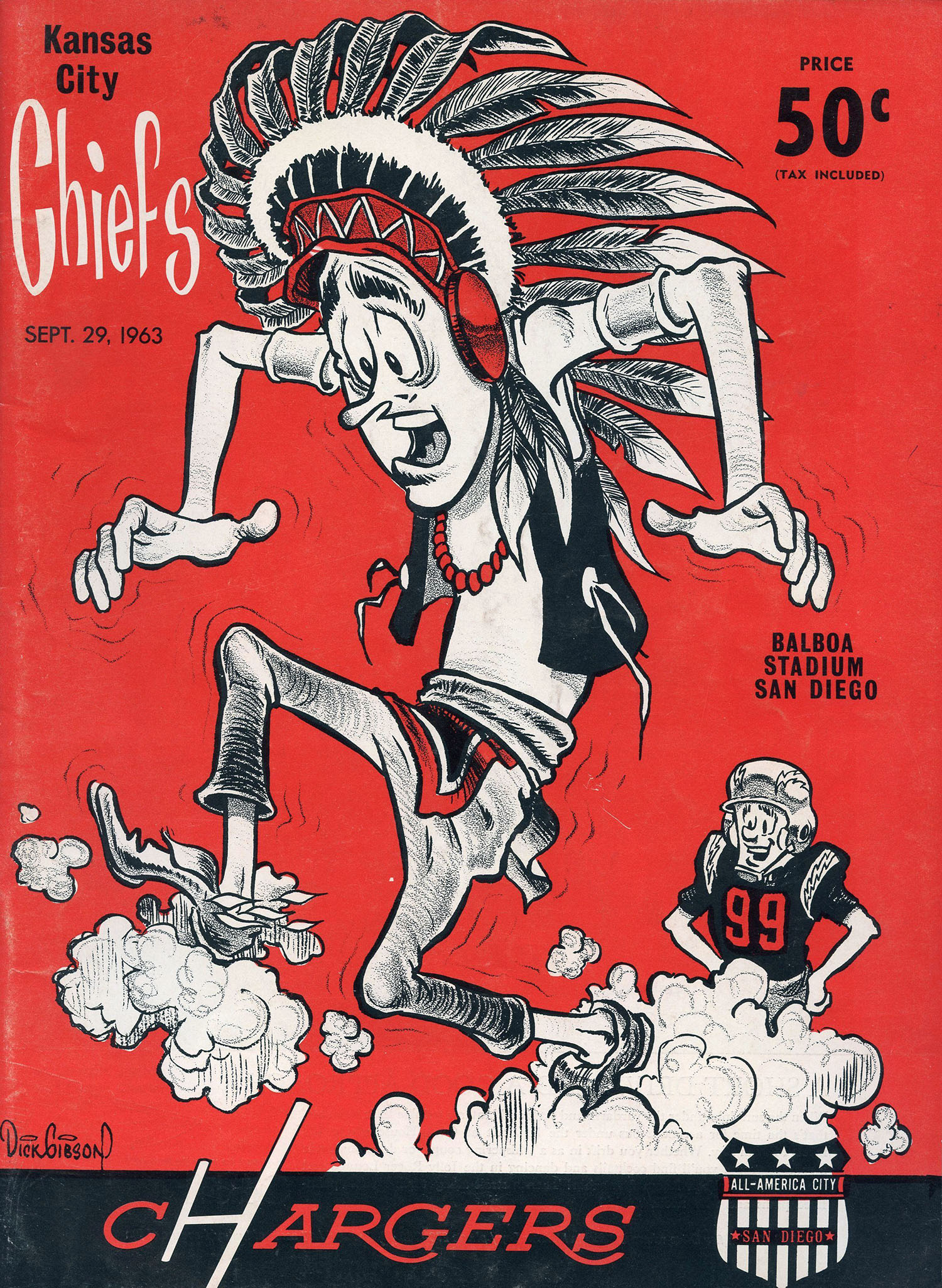 San Diego Chargers vs. Kansas City Chiefs (September 29, 1963)
