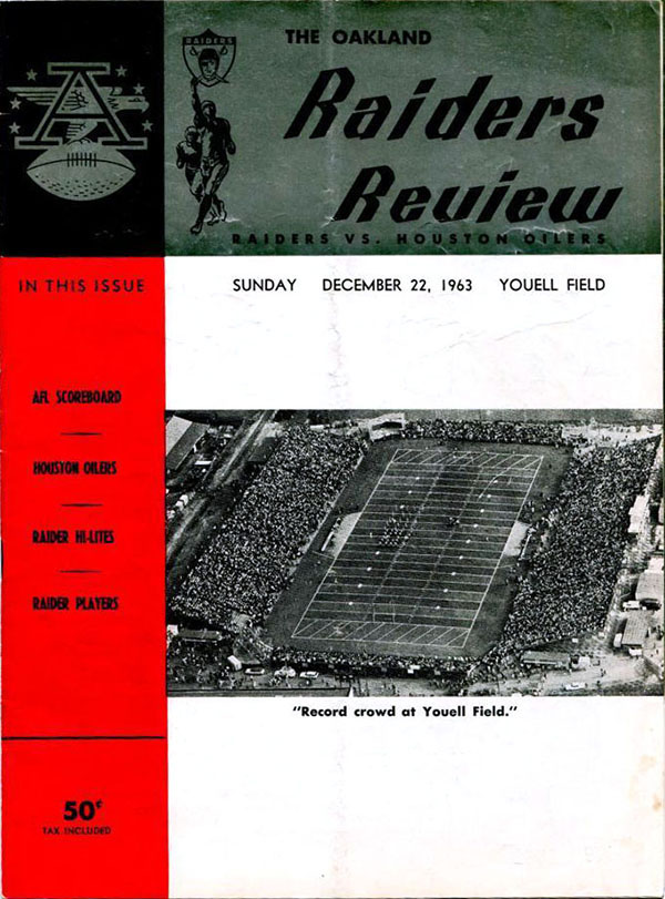 Oakland Raiders vs. Houston Oilers (December 22, 1963)