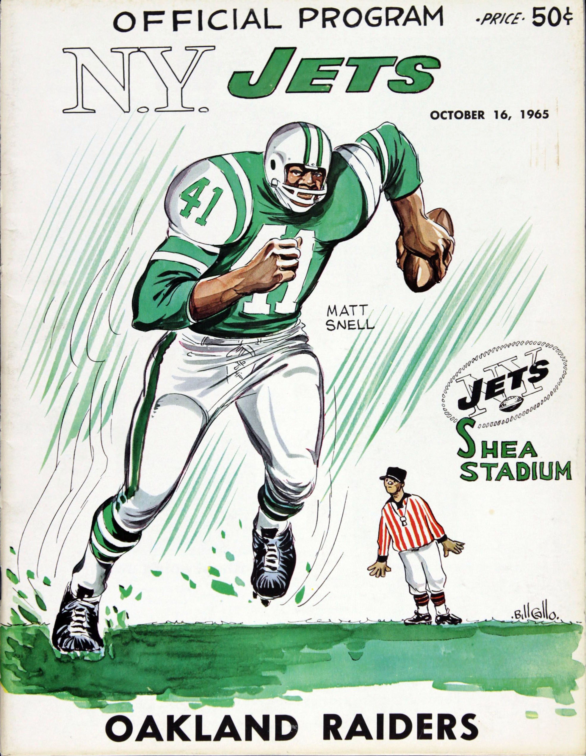 New York Jets vs. Oakland Raiders (October 16, 1965)