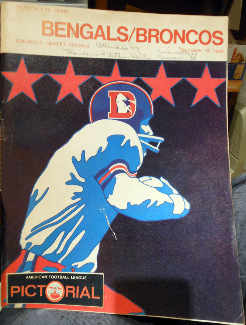 Cincinnati Bengals vs. Denver Broncos (October 19, 1969)