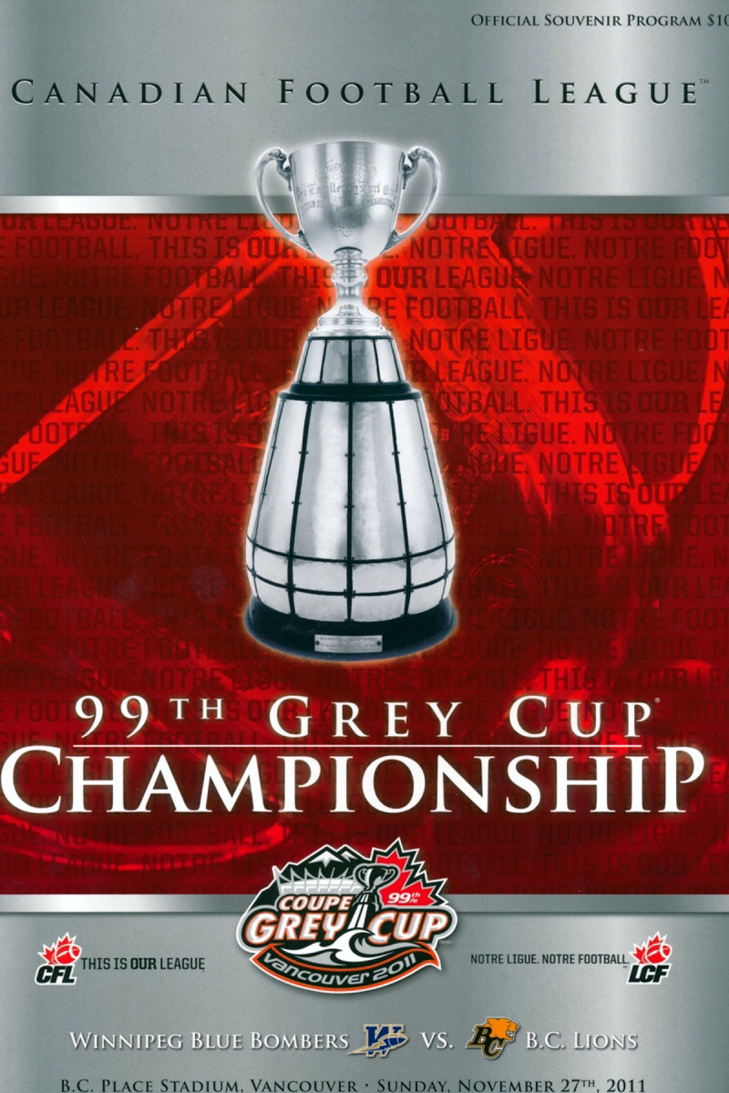 2011 Grey Cup program