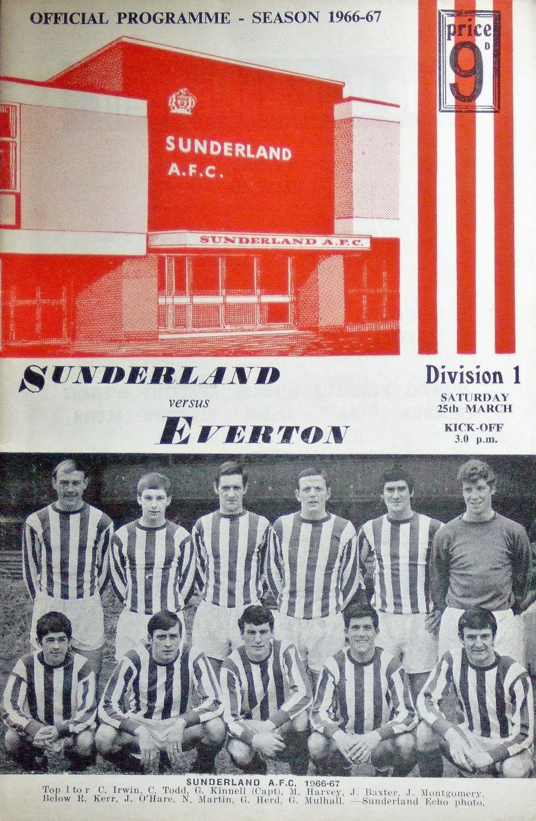 Sunderland vs. Everton (March 25, 1967)