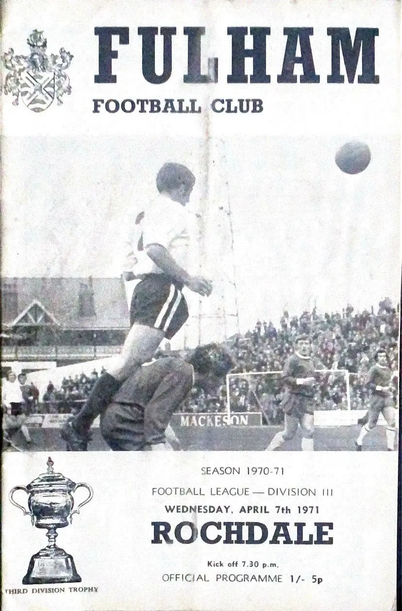 Fulham vs. Rochdale (April 7, 1971)