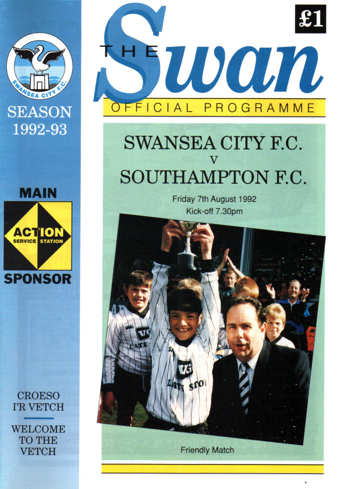 Swansea City vs. Southampton (August 7, 1992)