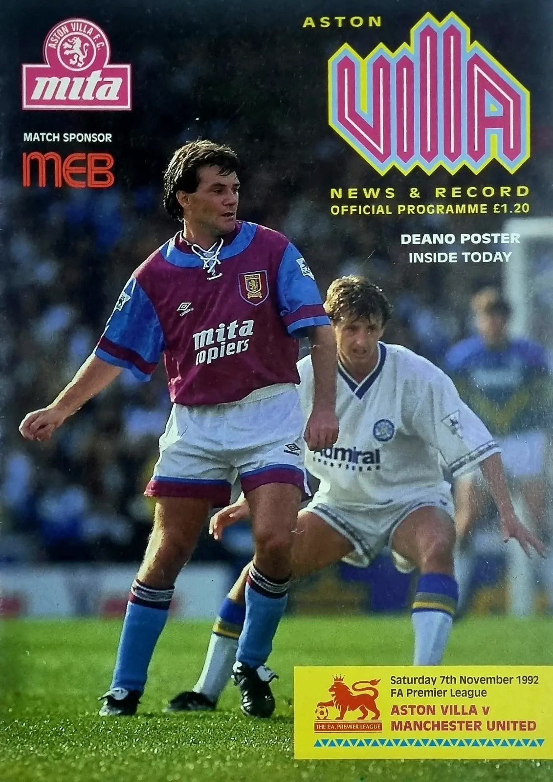 Aston Villa vs. Manchester United (November 7, 1992)