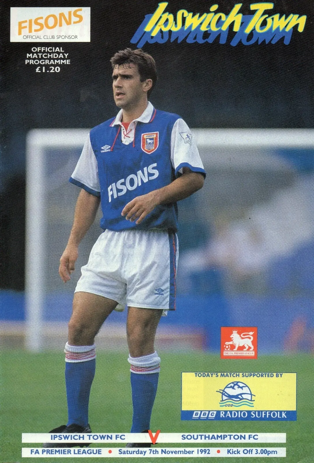 Ipswich Town vs. Southampton (November 7, 1992)
