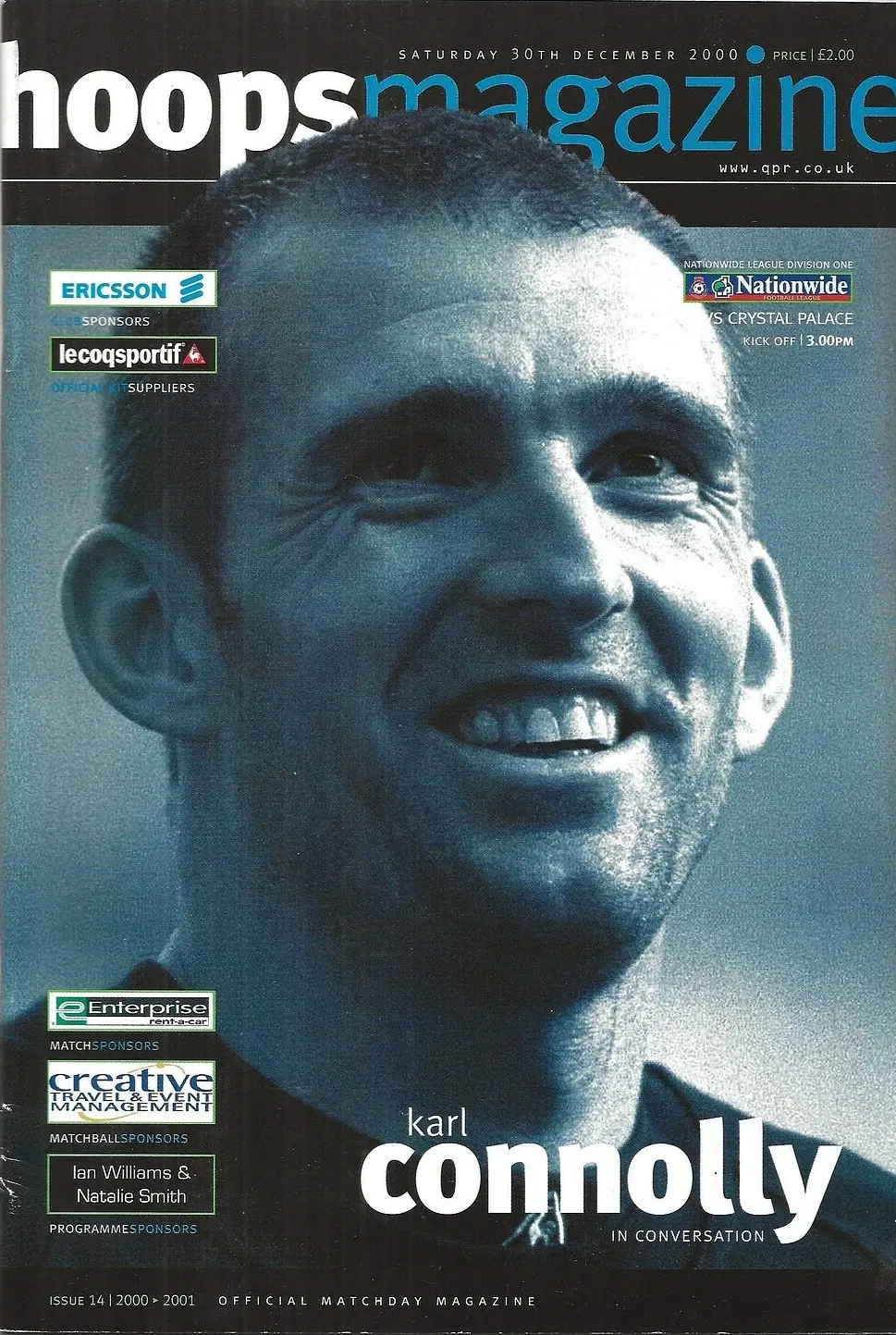 Crystal Palace vs. Queens Park Rangers (December 30, 2000)