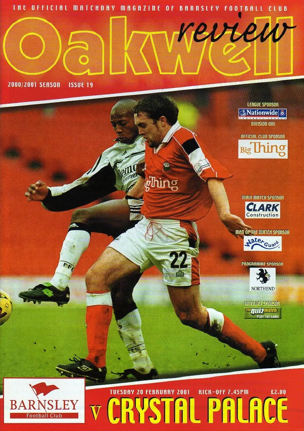 Barnsley vs. Crystal Palace (February 20, 2001)