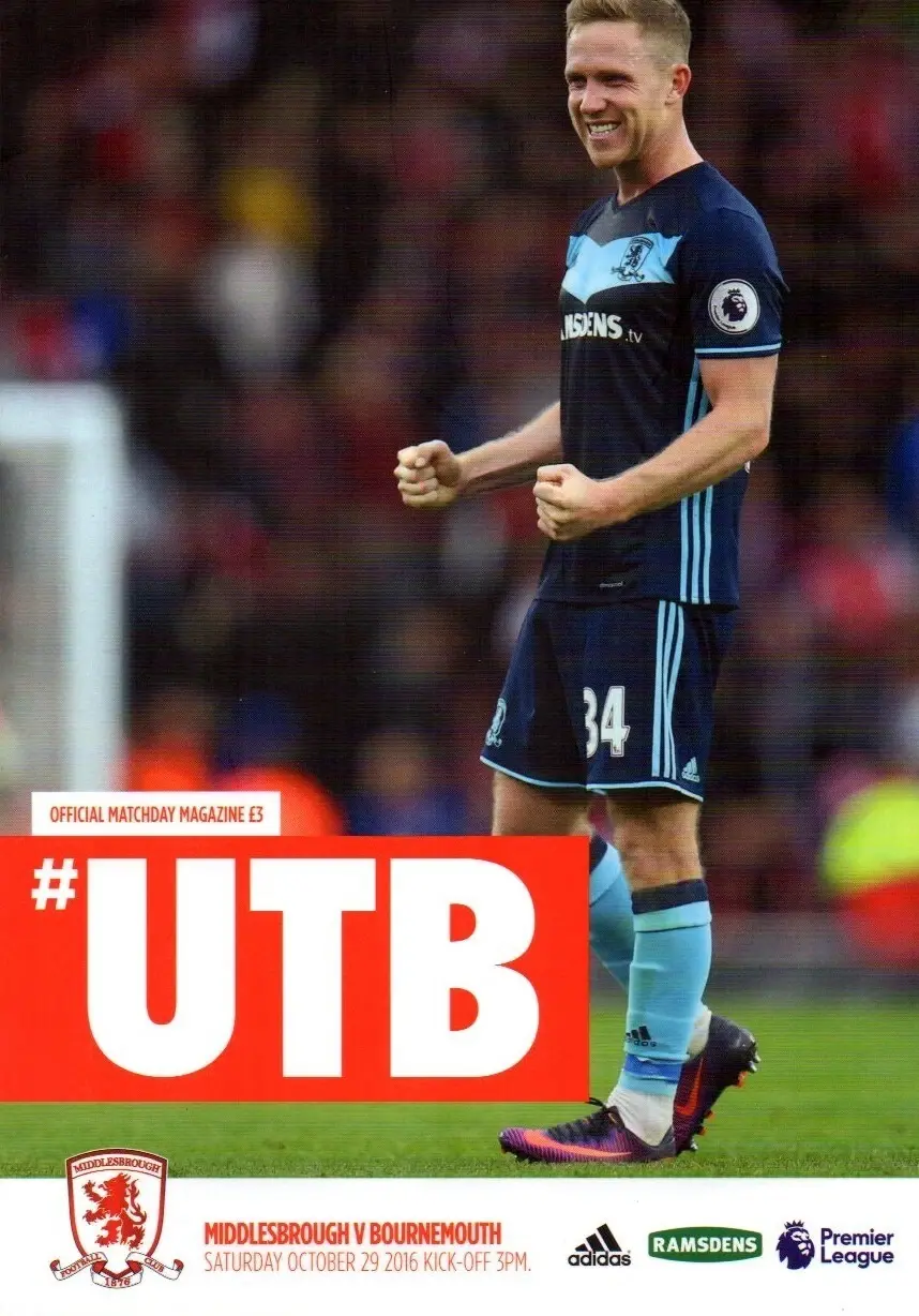 Middlesbrough vs. AFC Bournemouth (October 29, 2016)