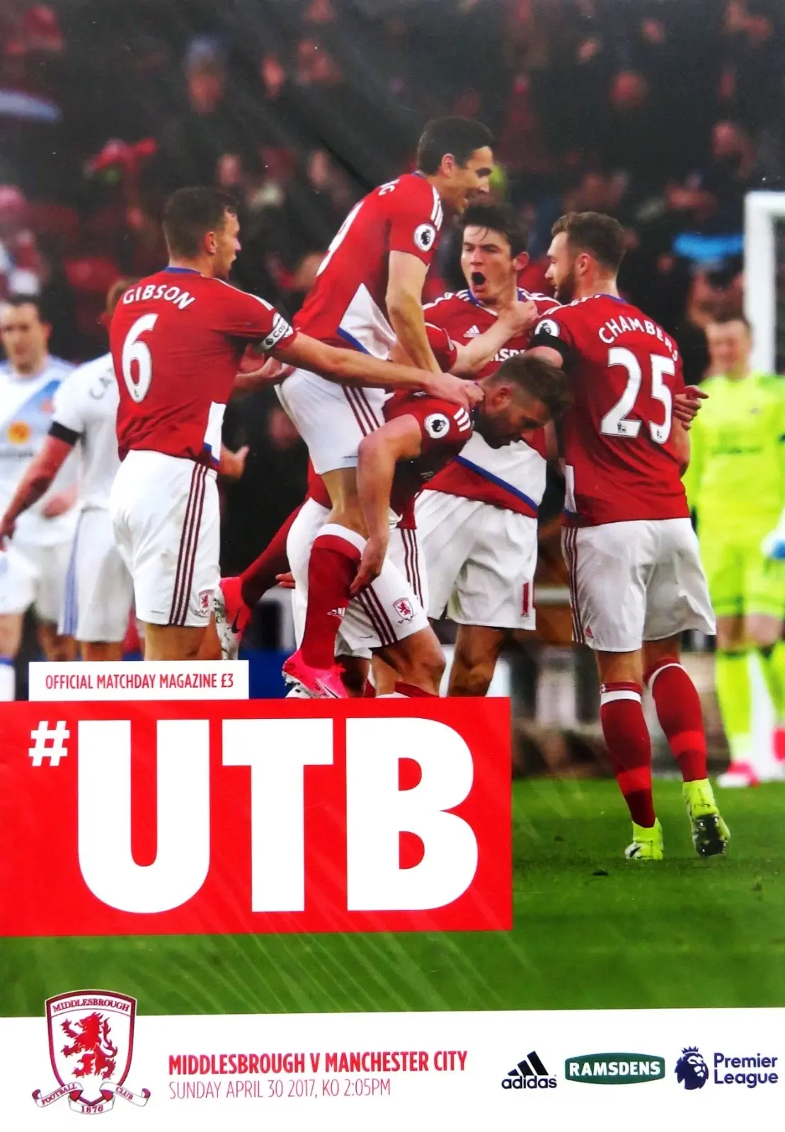 Middlesbrough vs. Manchester City (April 30, 2017)