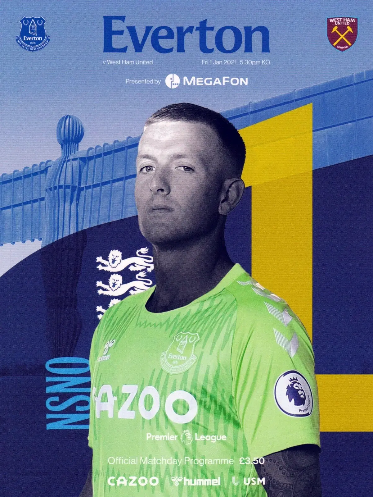 Everton vs. West Ham United (January 1, 2021)