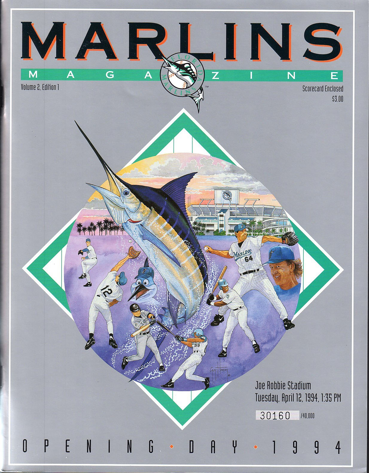 1994 Florida Marlins program