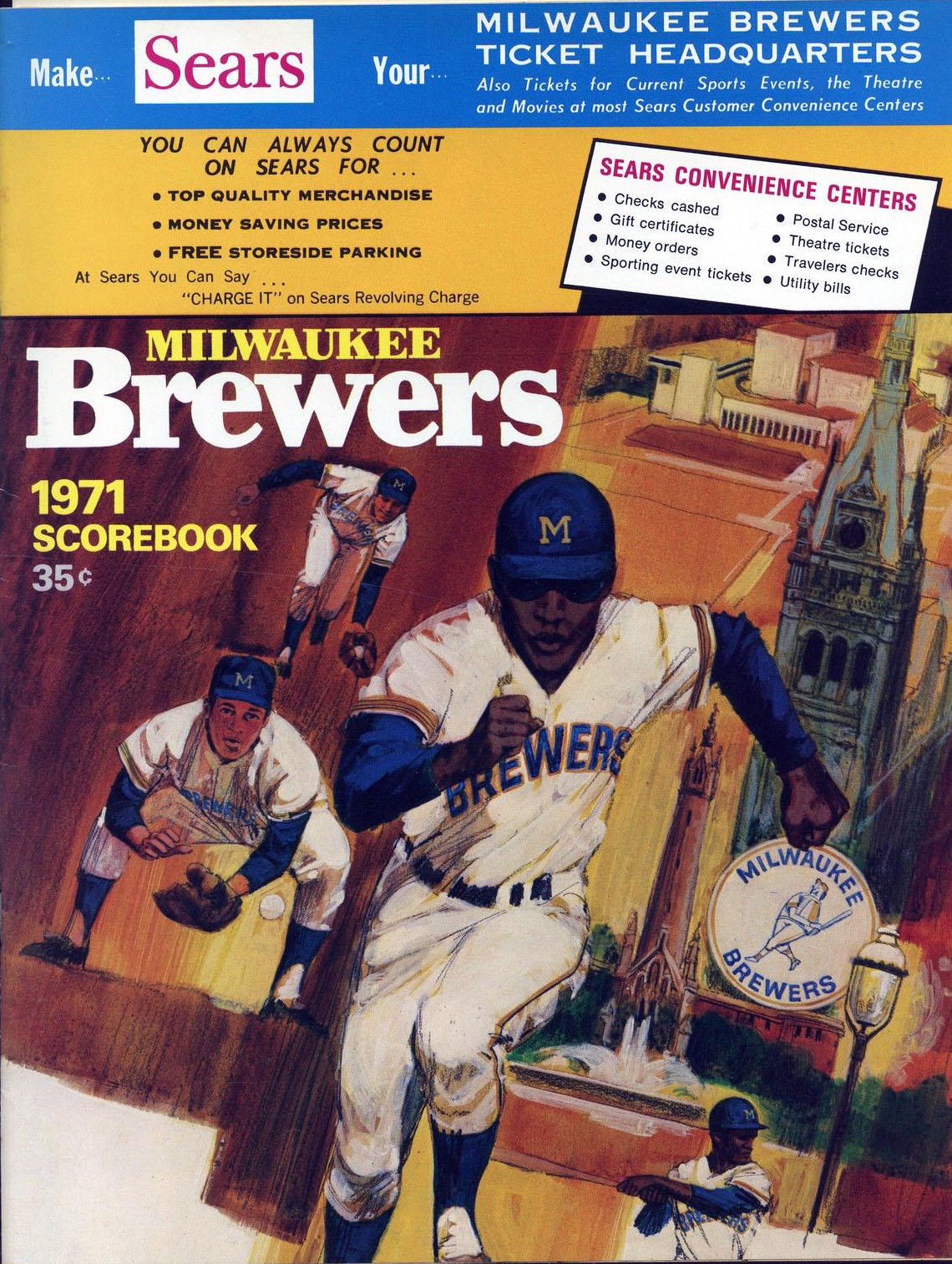 1971 Milwaukee Brewers program