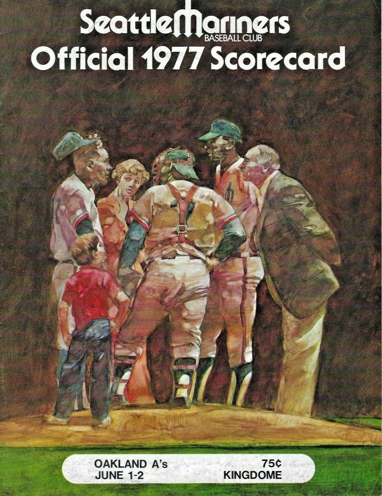 1977 Seattle Mariners program