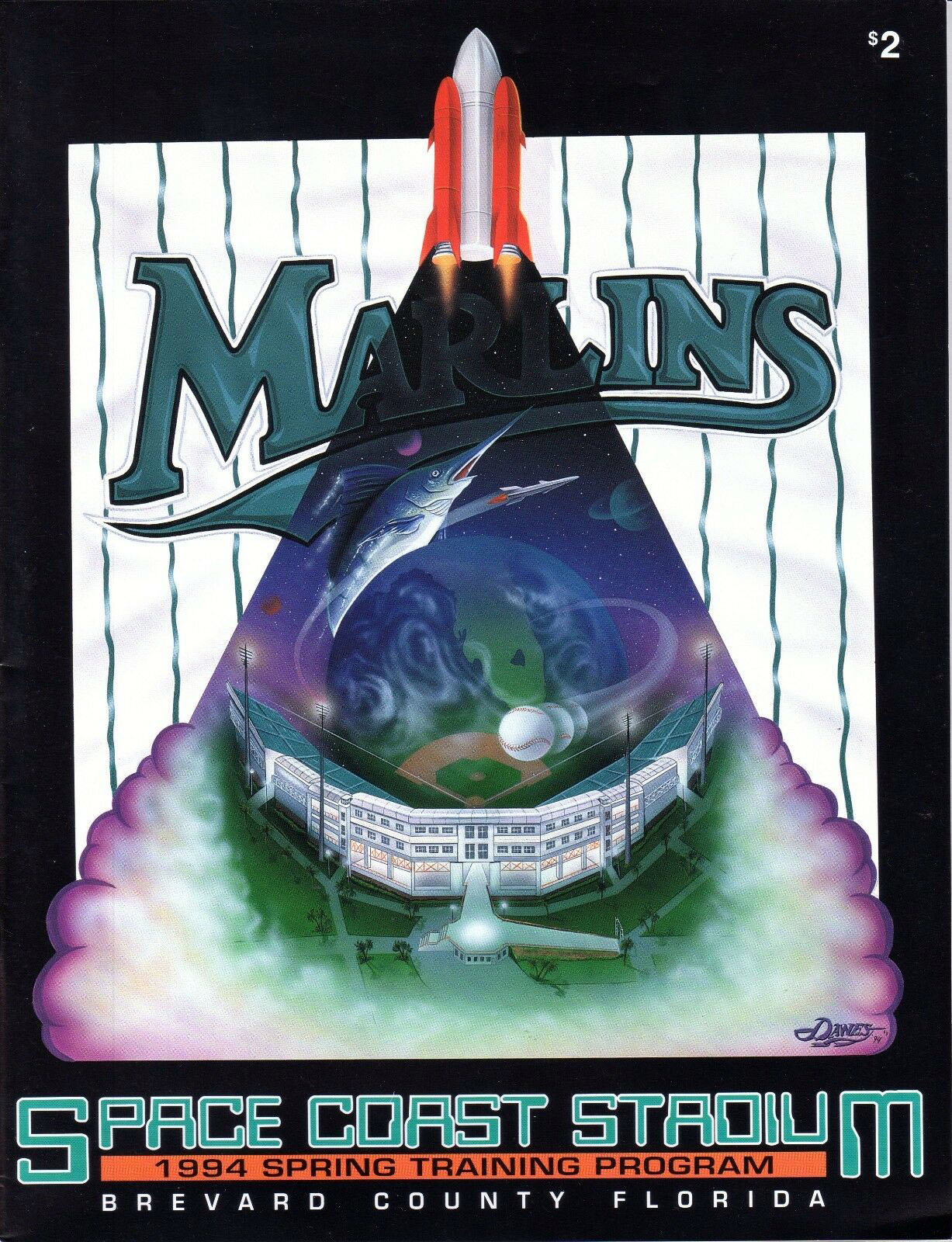 1994 Florida Marlins spring training program