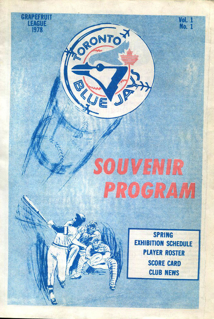 1978 Toronto Blue Jays spring training program