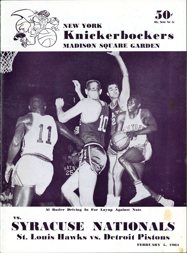 1962-63 New York Knicks program