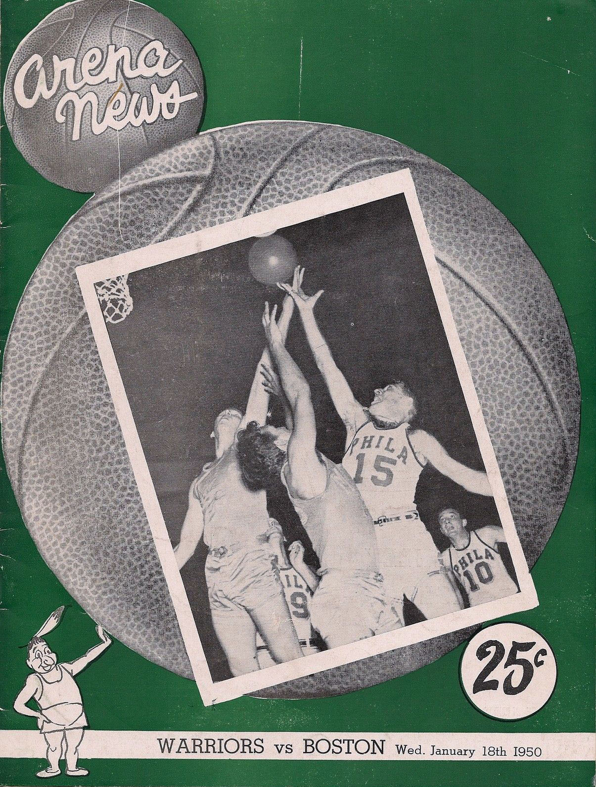 1949-50 Philadelphia Warriors program