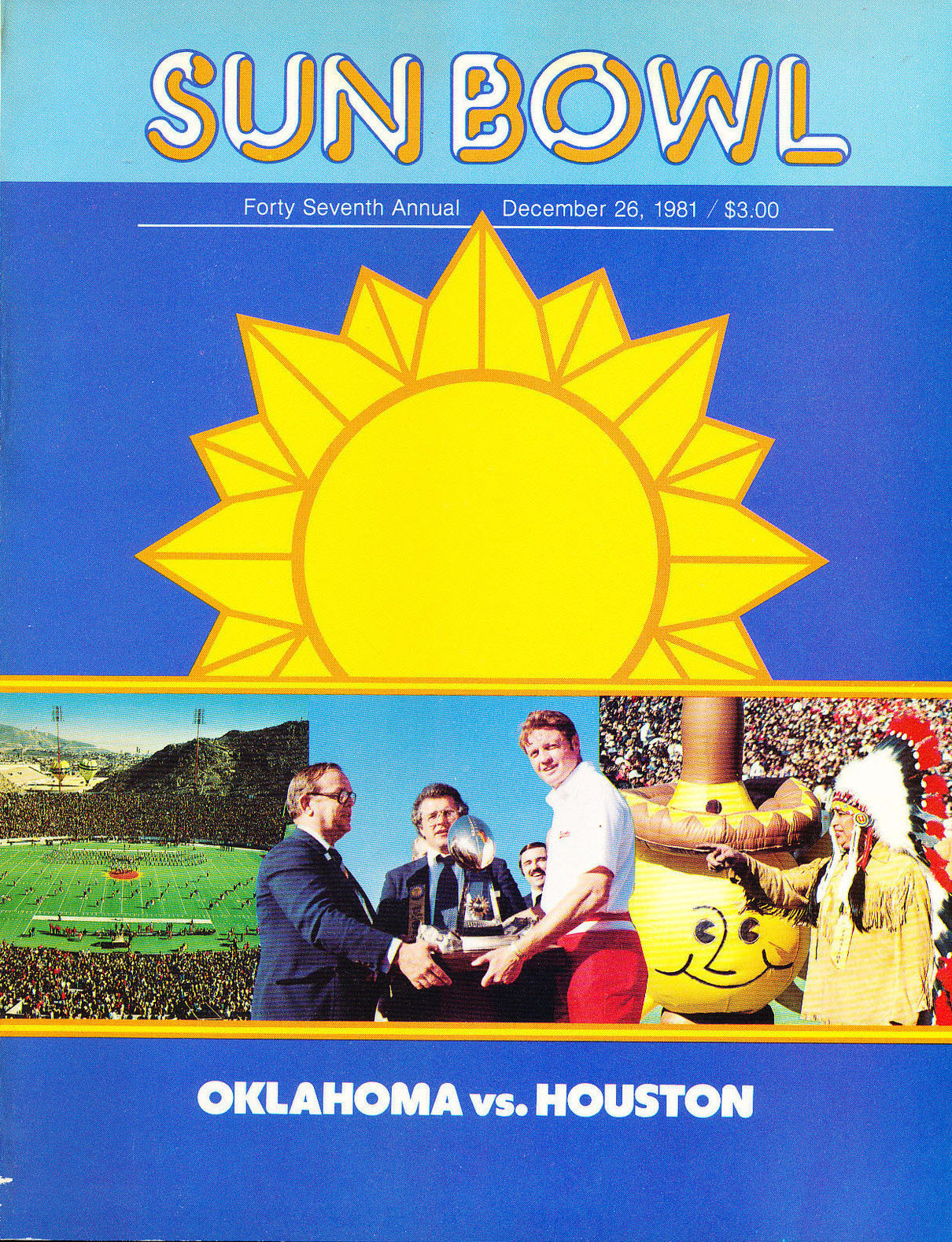 1981 Sun Bowl program