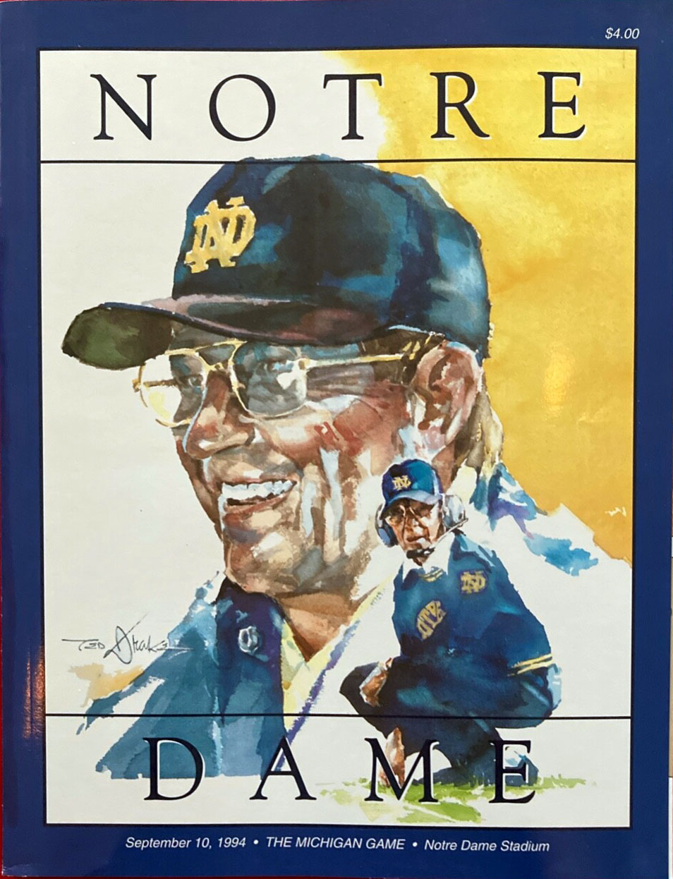 Notre Dame Fighting Irish vs. Michigan Wolverines (September 10, 1994)