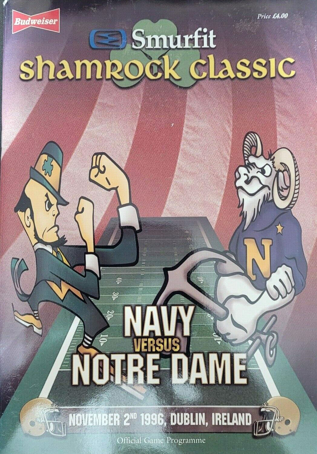 Navy Midshipmen vs. Notre Dame Fighting Irish (November 2, 1996)