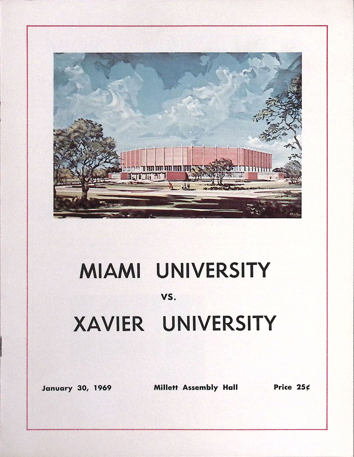Miami Redskins vs. Xavier Musketeers (January 30, 1969)