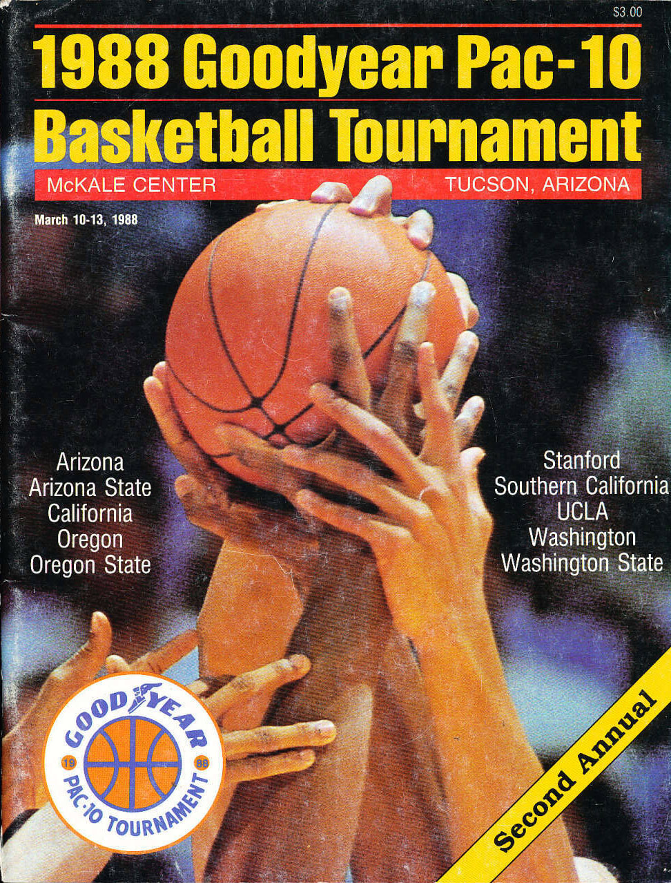 1988 Pac-10 Tournament program