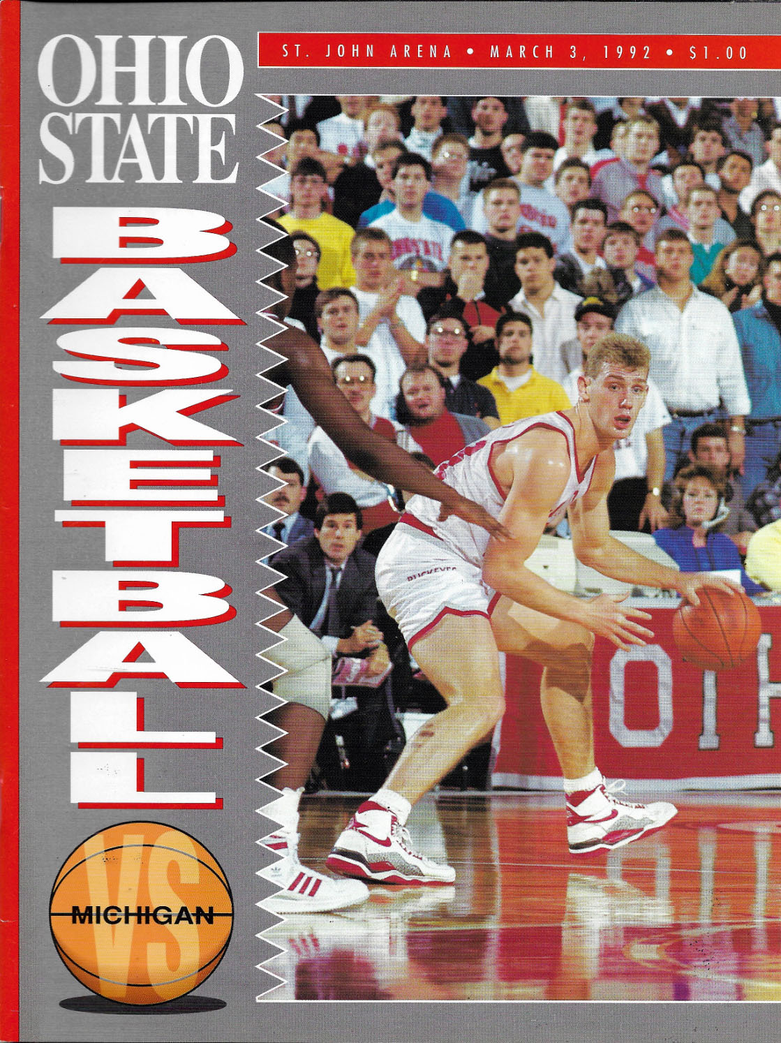 Ohio State Buckeyes vs. Michigan Wolverines March 3, 1992)