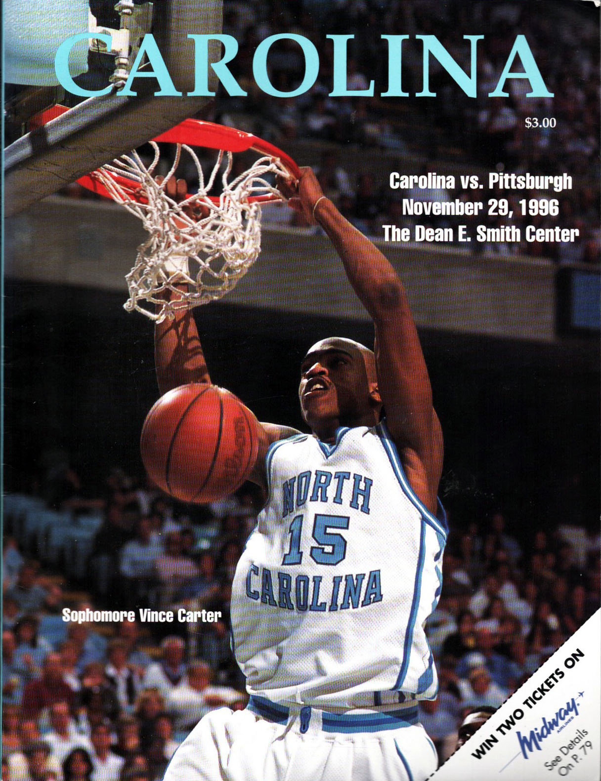 North Carolina Tar Heels vs. Pittsburgh Panthers (November 29, 1996)